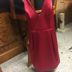 Red dress from top shop never worn!